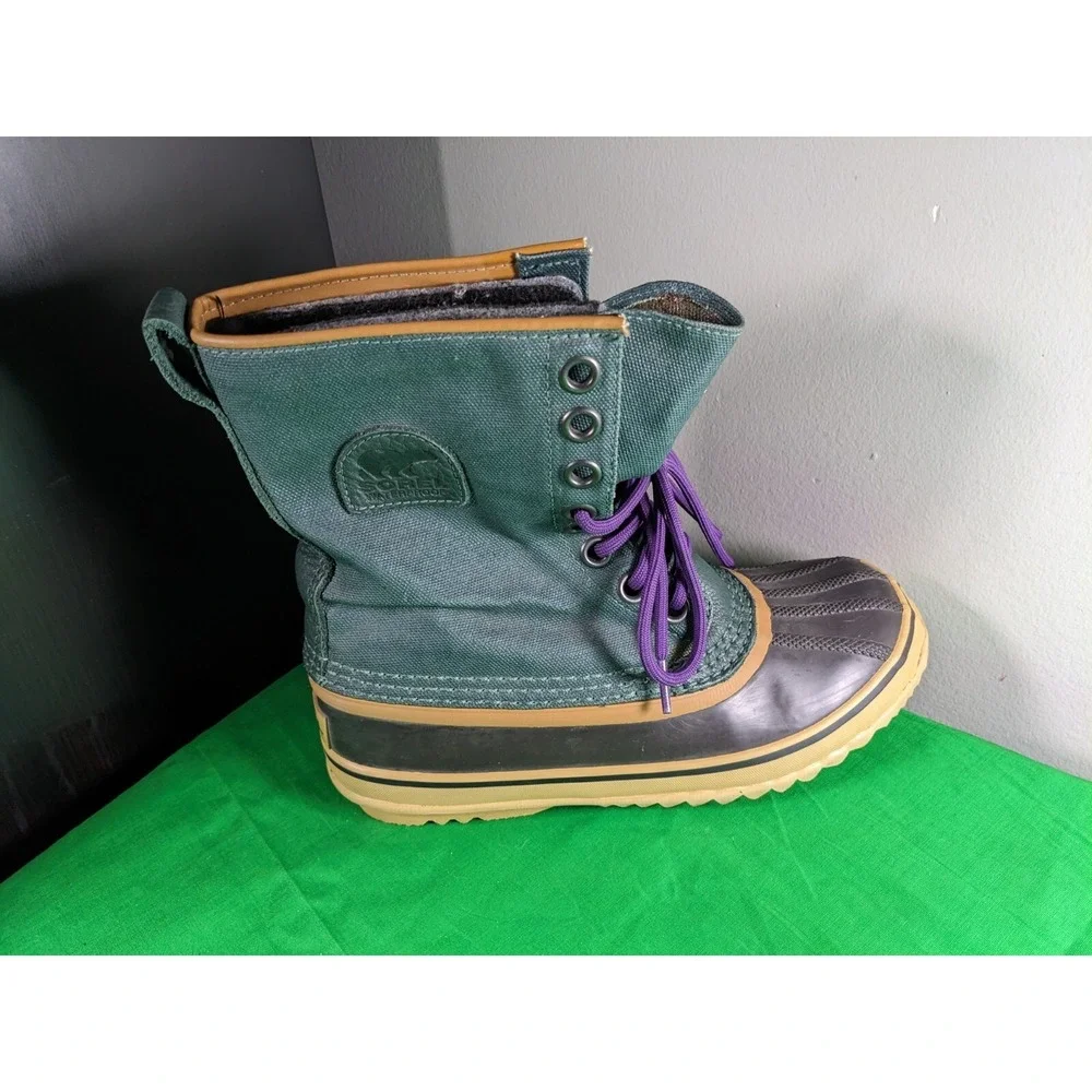 Sorel Premium Snow boots Waterproof Canvas Winter Boots NL1717 Womens US 7 - Picture 6 of 7
